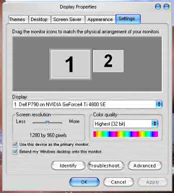 dual monitor setup example